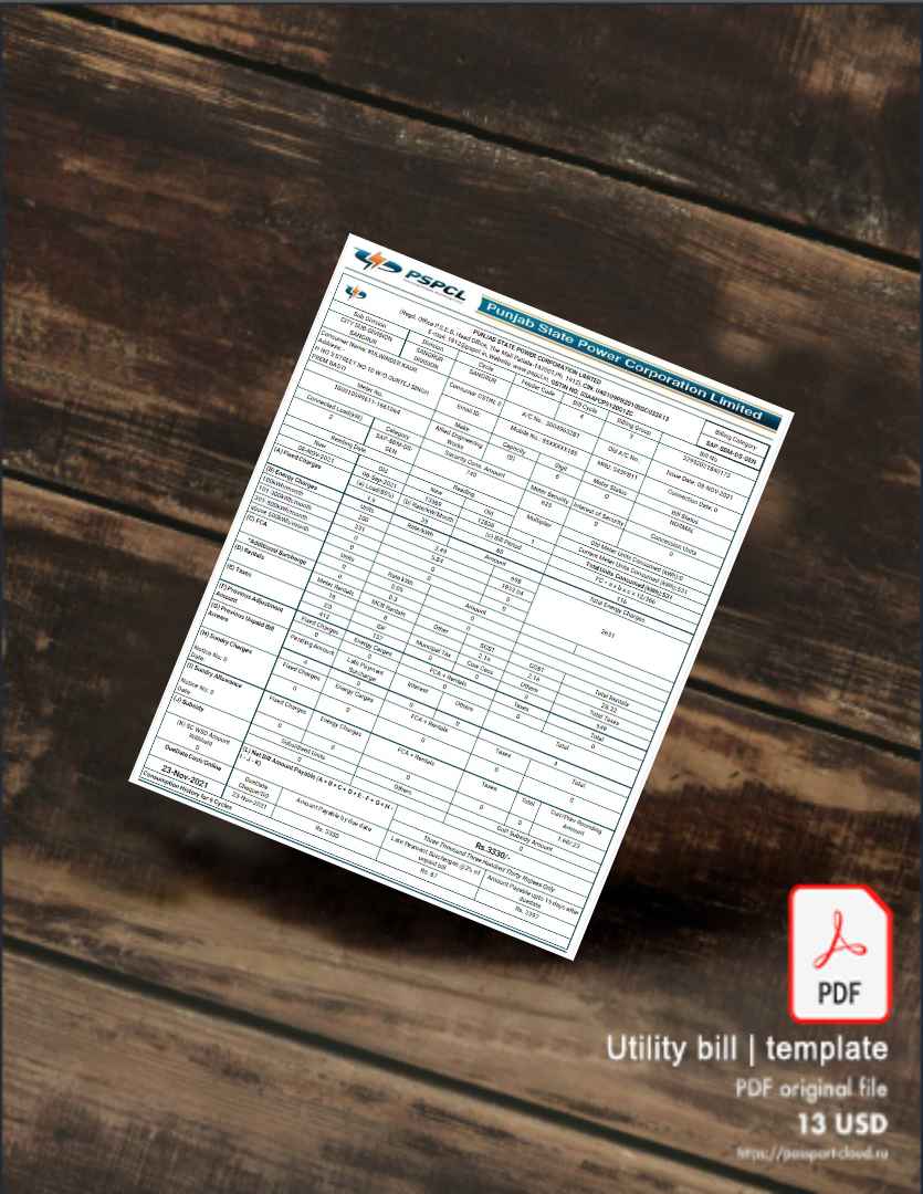 Utility bill | Albanian Power | Albania